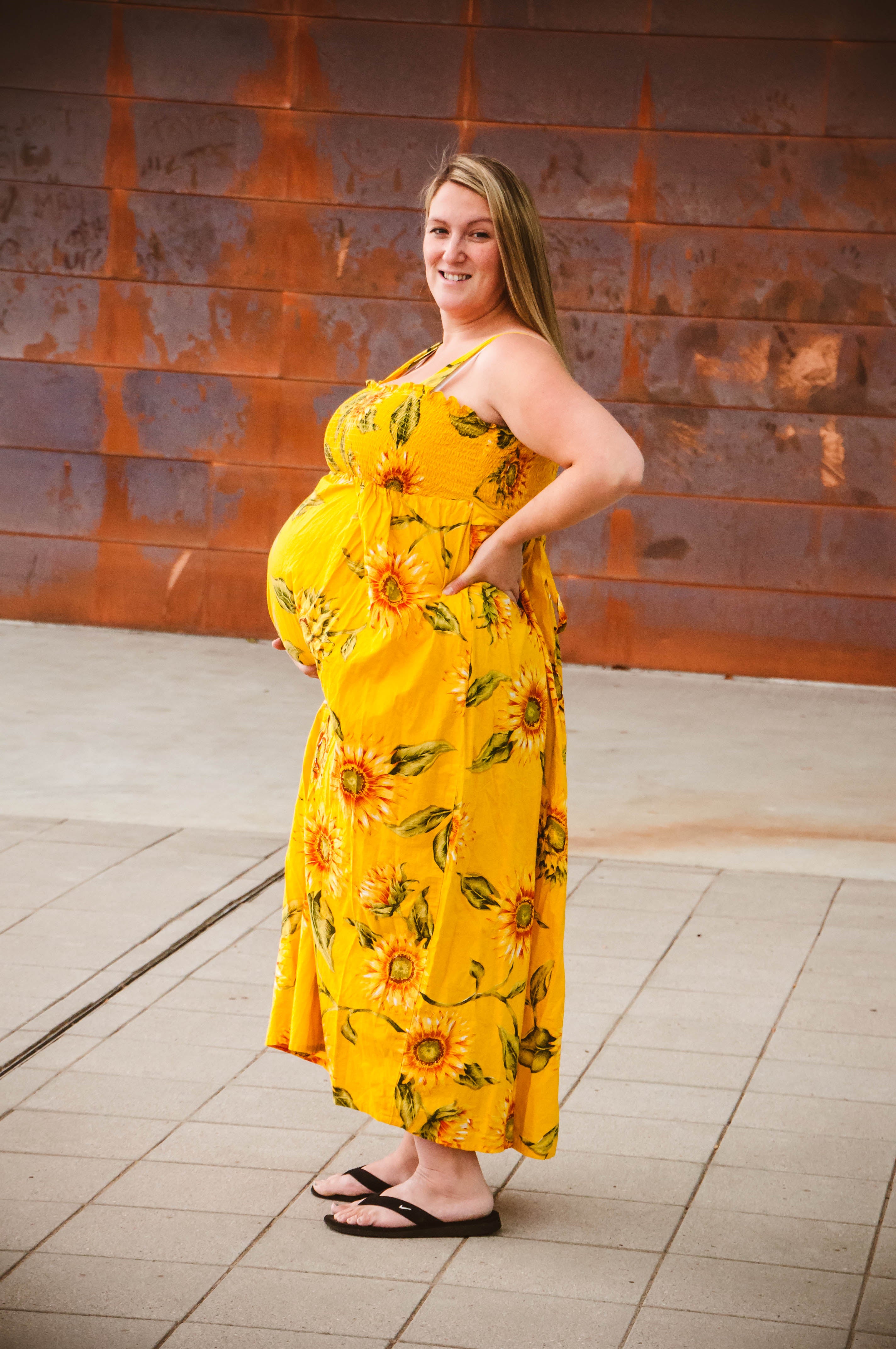 Sunflower Maternity Dress in Smocking ...